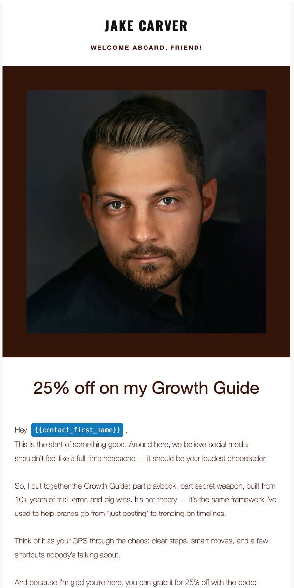 Welcome – The Personal Brand Template