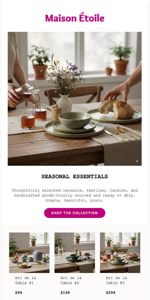 Maison Étoile – Quand l’artisanat rencontre le désir