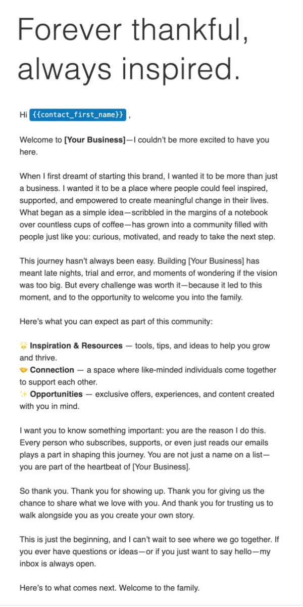Eloise Tania – Personal and inspiring