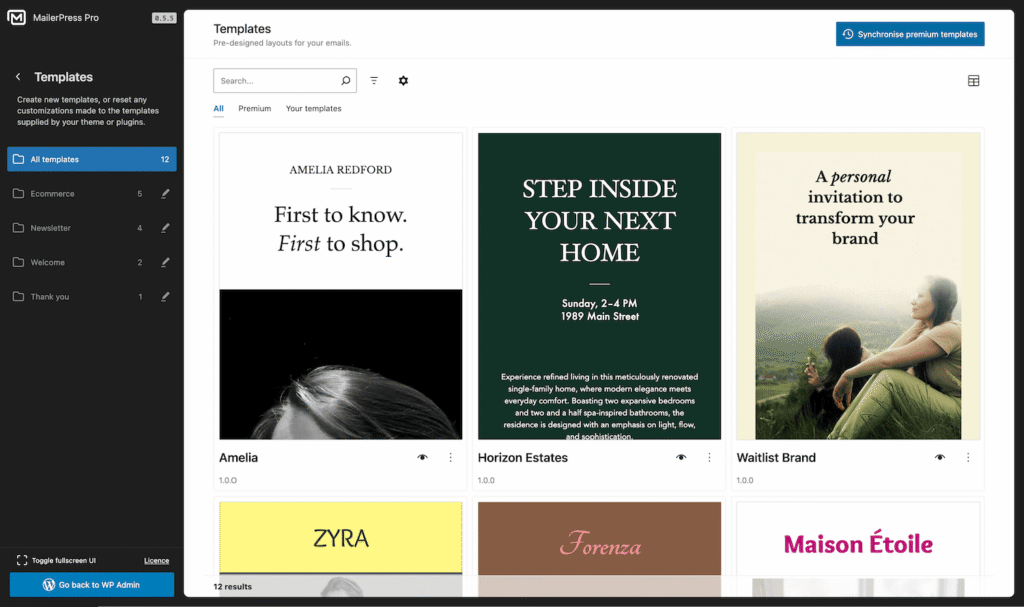 MailerPress premium templates