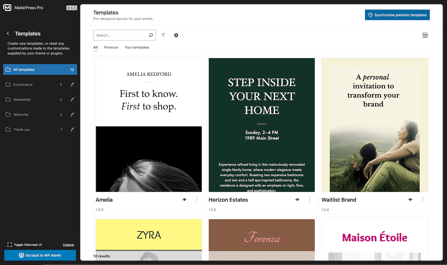 mailerpress premium templates