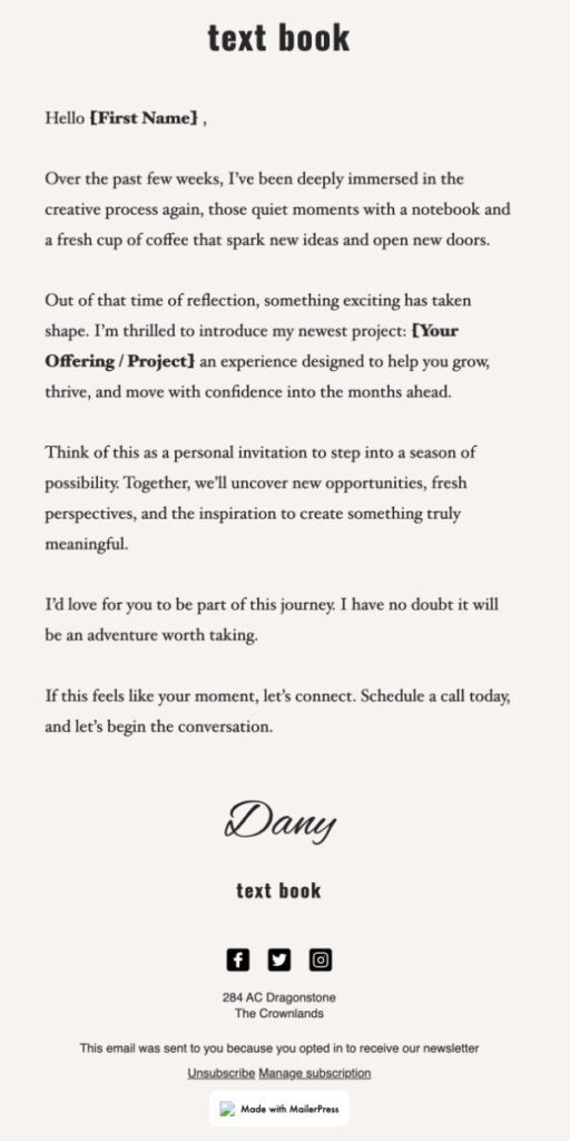 Text Book – Une mise en page classique pour les conteurs modernes