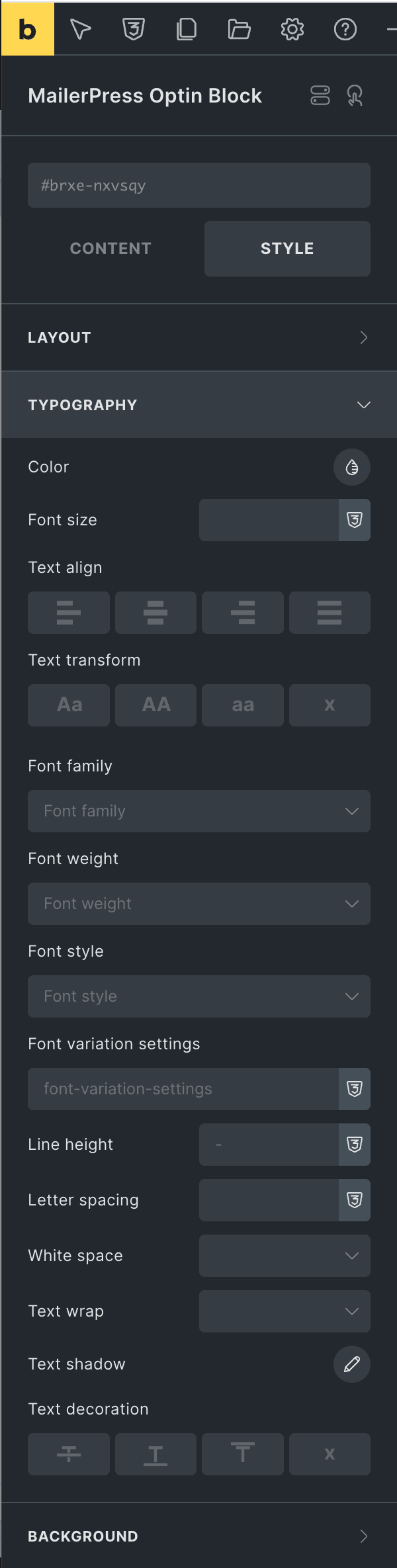 bricks mailerpress integration 4